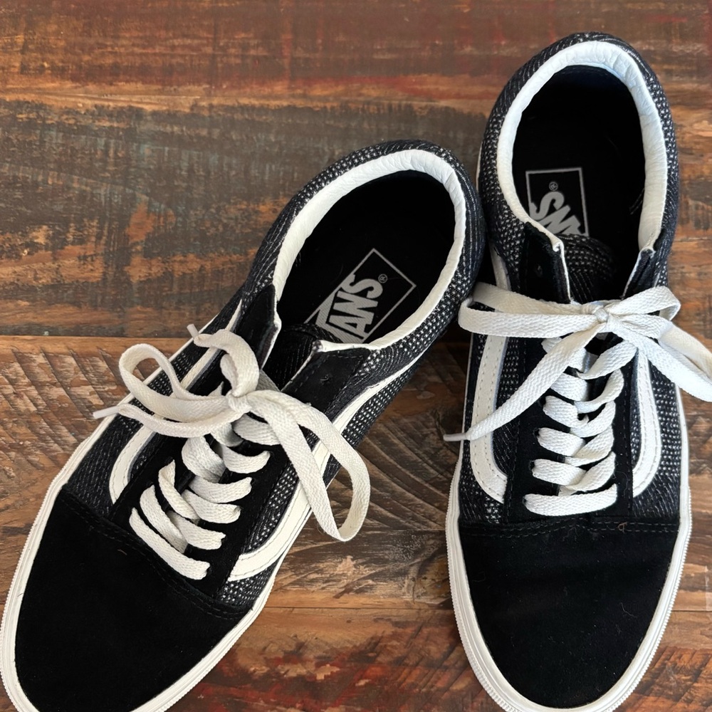 Vans Classic Black and White Sneakers